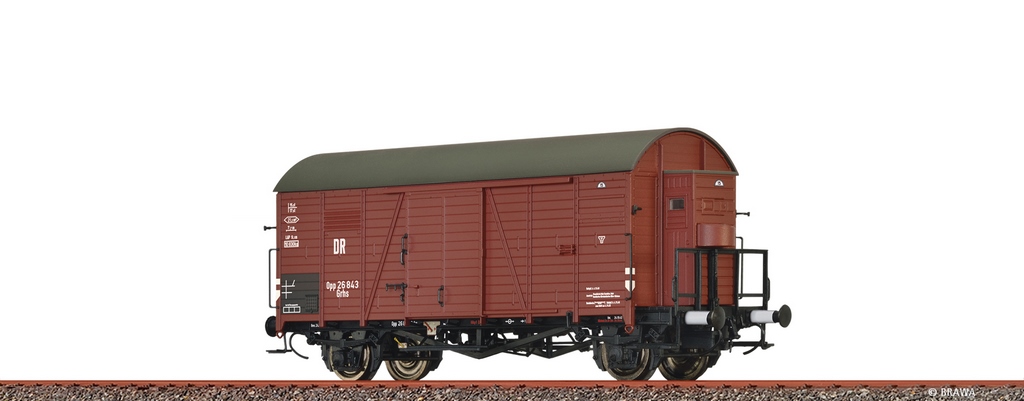 Bild von Brawa 50743 H0 Gedeckter Güterwagen Grhs DRG DC