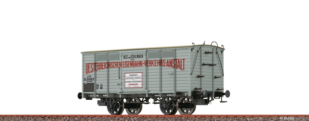 Bild von Brawa 50976 H0 Gedeckter Güterwagen Gb OEVA k.k.St.B. DC