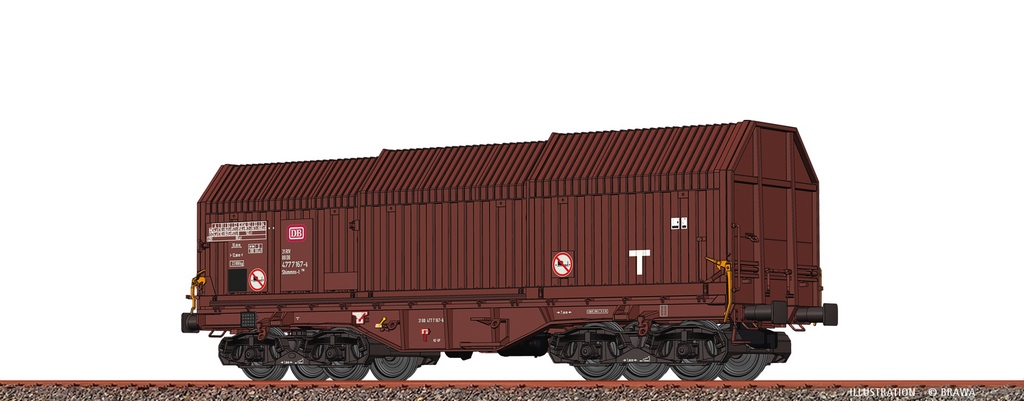 Bild von Brawa 51001 H0 Teleskophaubenwagen Shimmns-t708 DB DC