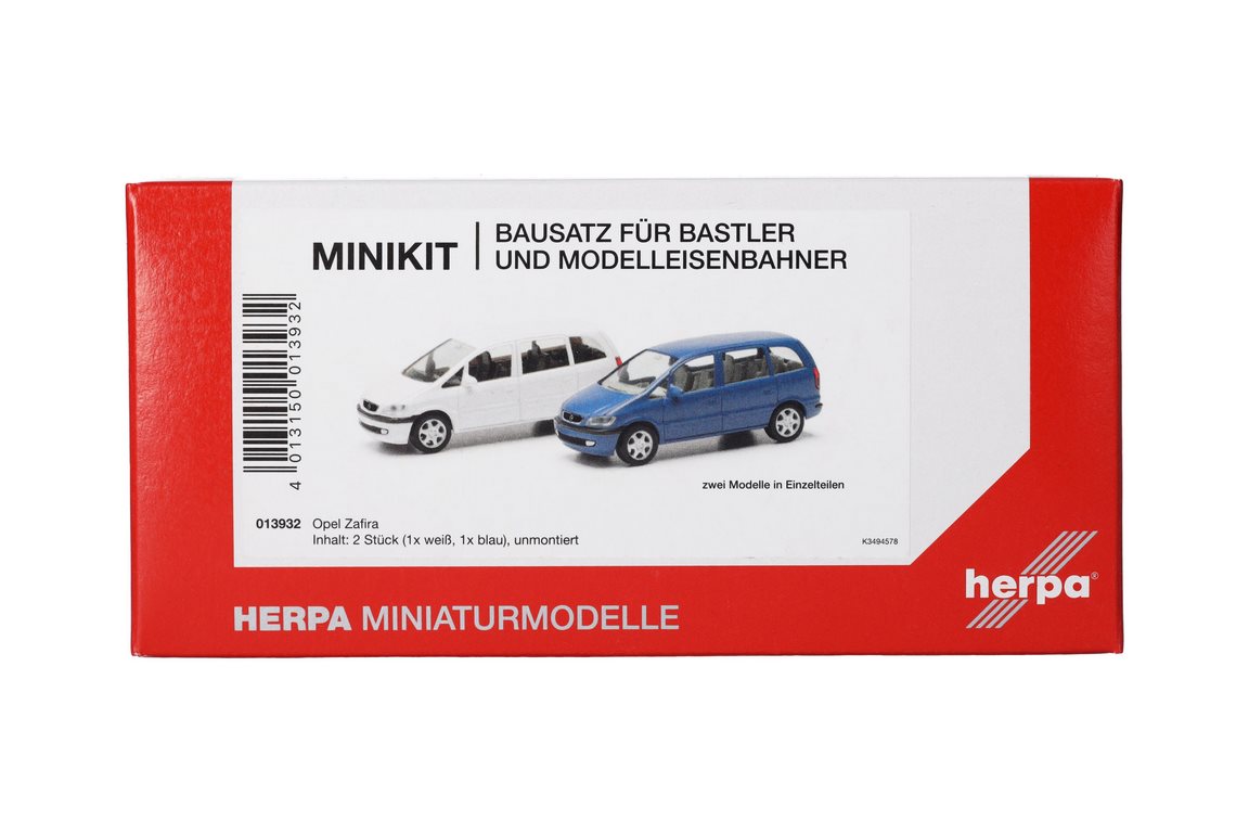 Bild von Herpa 013932 H0 MiniKit Opel Zafira (2 Stück)