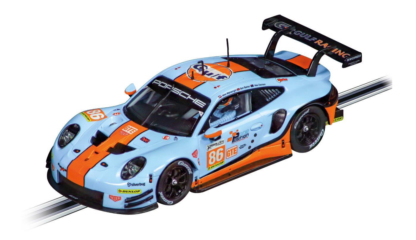 Bild von Carrera 32019 Digital 132 Auto Porsche 911 RSR Gulf Racing, Mike Wainwright, Nr 86, Silverstone 2018