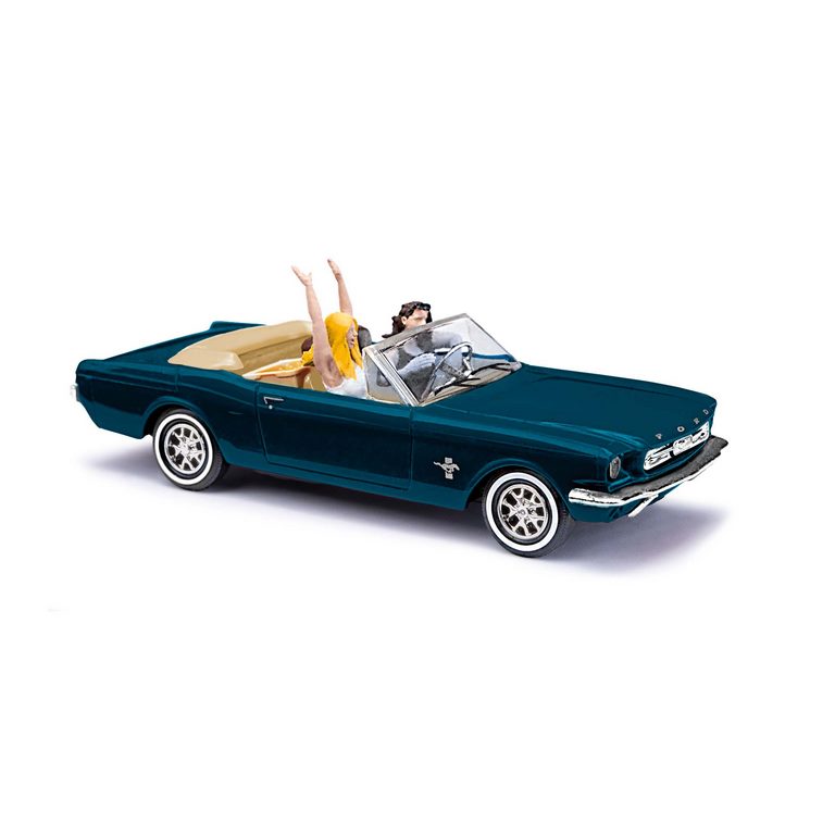 Bild von Busch 47528 H0 Ford Mustang Cabrio mit Figur