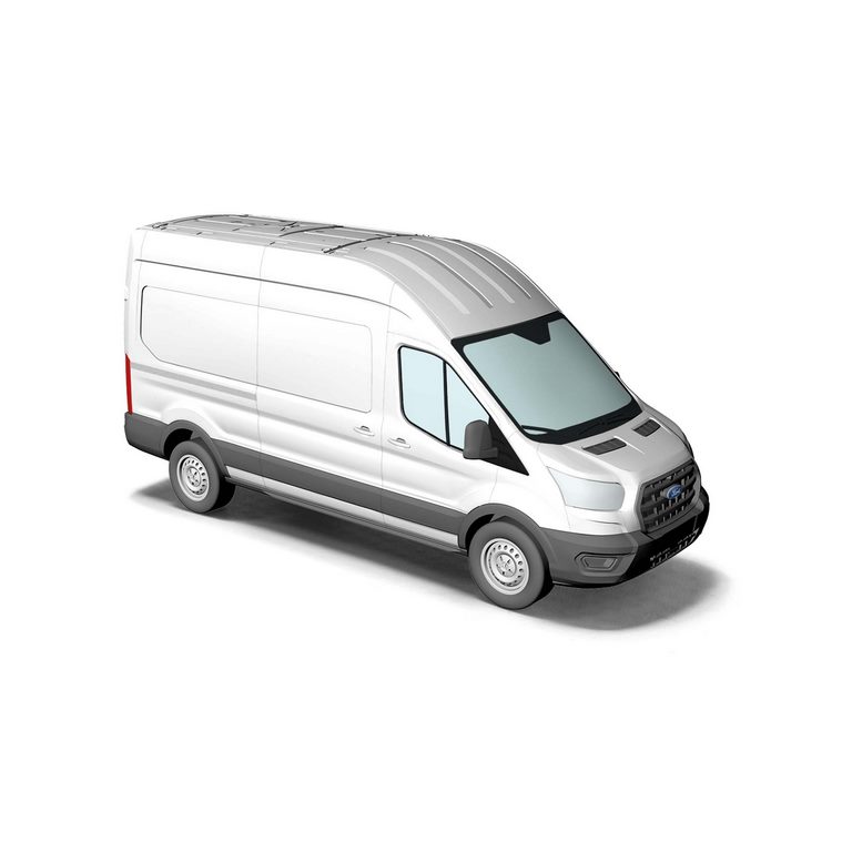 Bild von Busch 54502 H0 Ford Transit Kastenwagen weiß