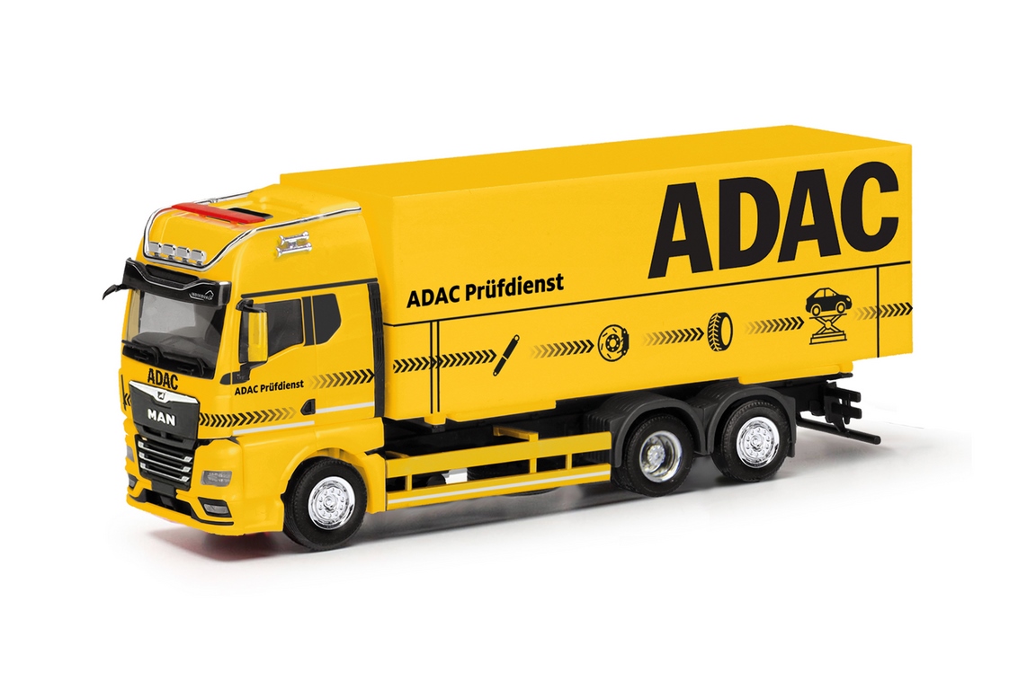 Bild von Herpa 317986 H0 MAN TGX GX Wechselkoffer-LKW "ADAC Prüfdienst"