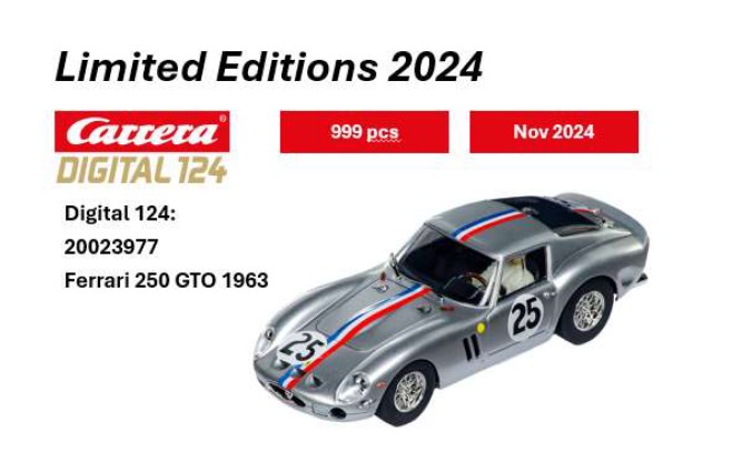 Picture of Carrera 23977 Digital 124 Ferrari 250 GTO 1963 limited Edition 2024