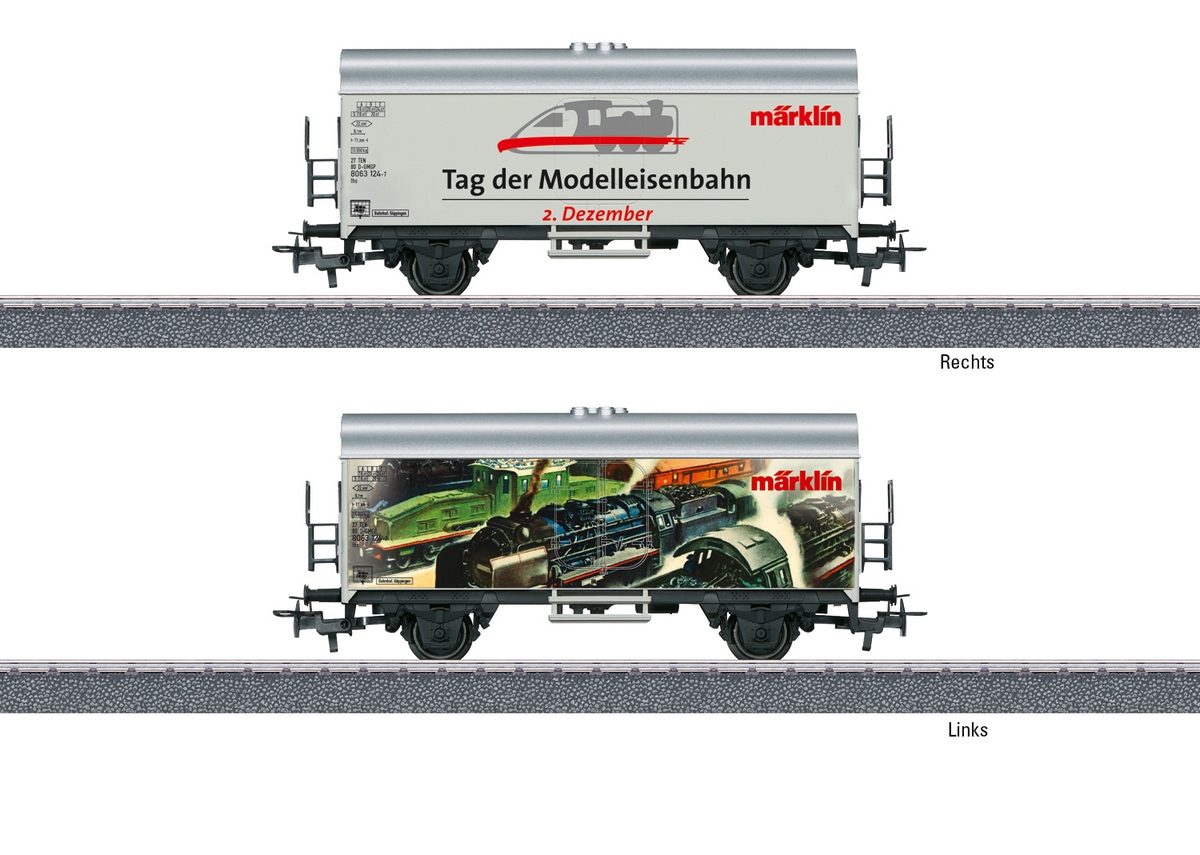 Bild von Märklin 44225 H0 Güterwagen "Internationaler Tag der Modelleisenbahn am 2 Dezember 2024"