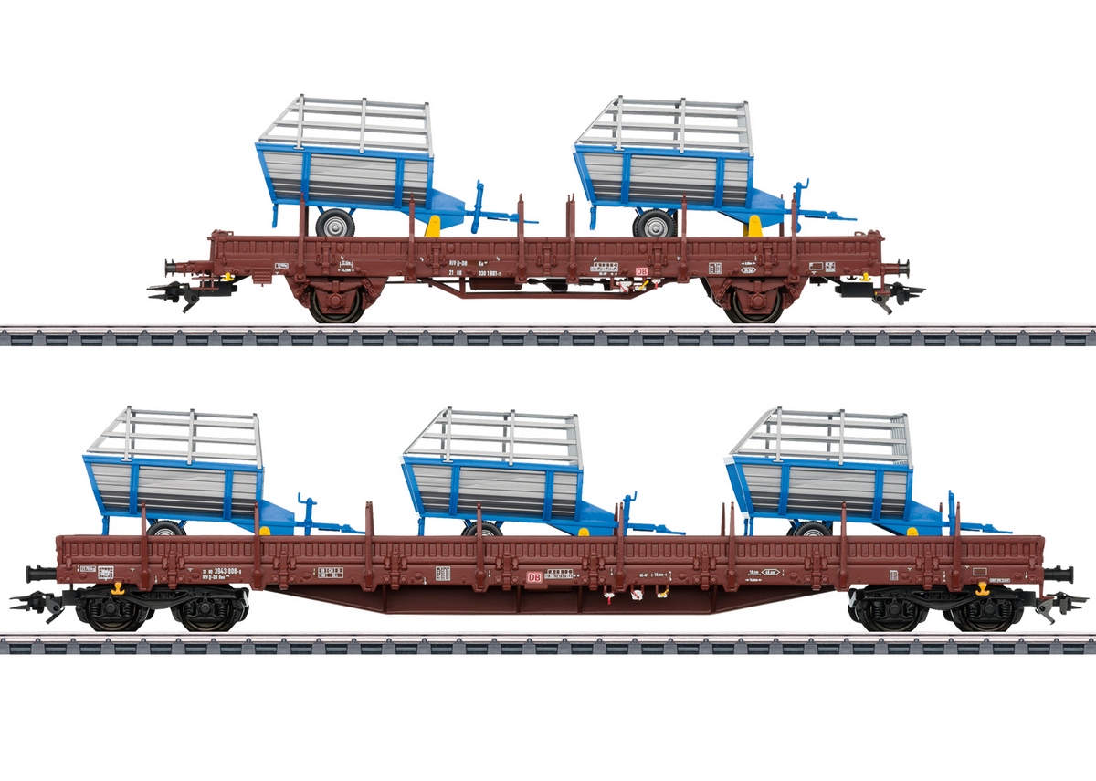 Bild von Märklin 46407 H0 Güterwagen-Set 2 Landwirtschaftliche Geräte DB AG