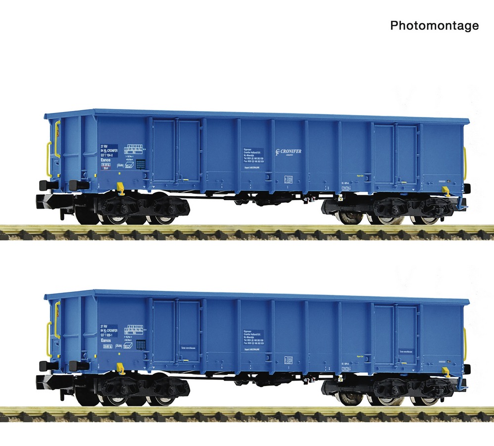 Bild von Fleischmann 6660095 N 2-teiliges Set Offene Güterwagen Einsteller