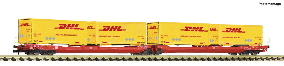 Bild von Fleischmann 6660051 N Doppeltaschen-Gelenkwagen T3000e DB-AG