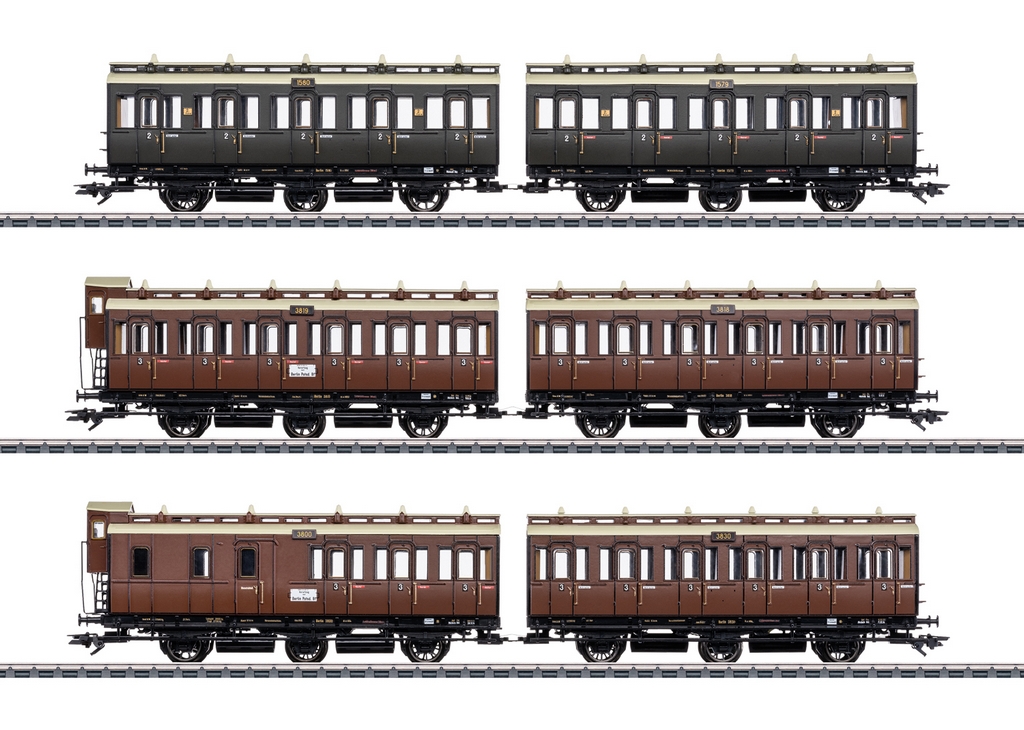 Picture of Märklin 42047 H0 Abteilwagen-Set KPEV