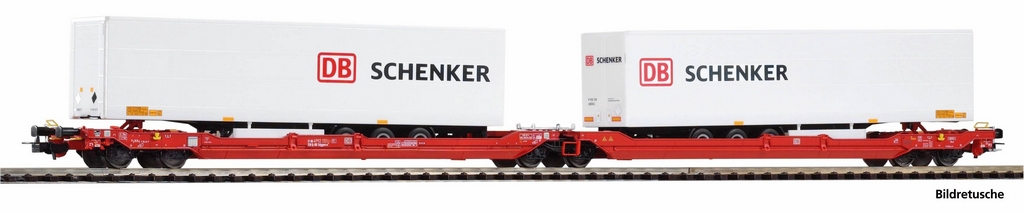 Picture of Piko 24626 Taschenwagen T3000e mit 2 DB Schenker Trailern DB AG VI