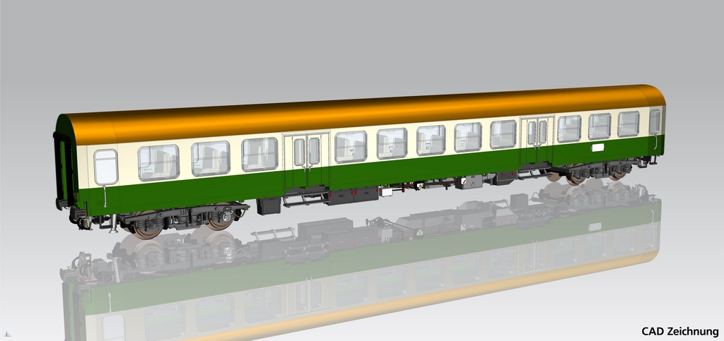 Bild von Piko 28004 Halberstädter Mitteleinstiegswagen 2. Klasse DR IV