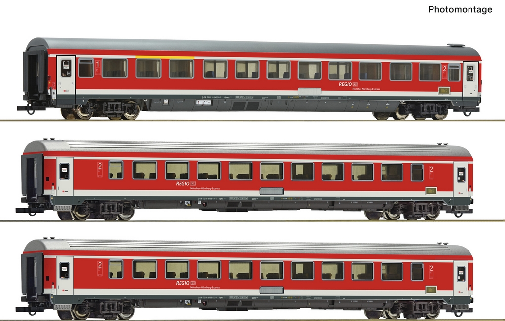 Bild von Roco 6200096 H0 3er Set München-Nürnberg-Express DB-AG Teil 1