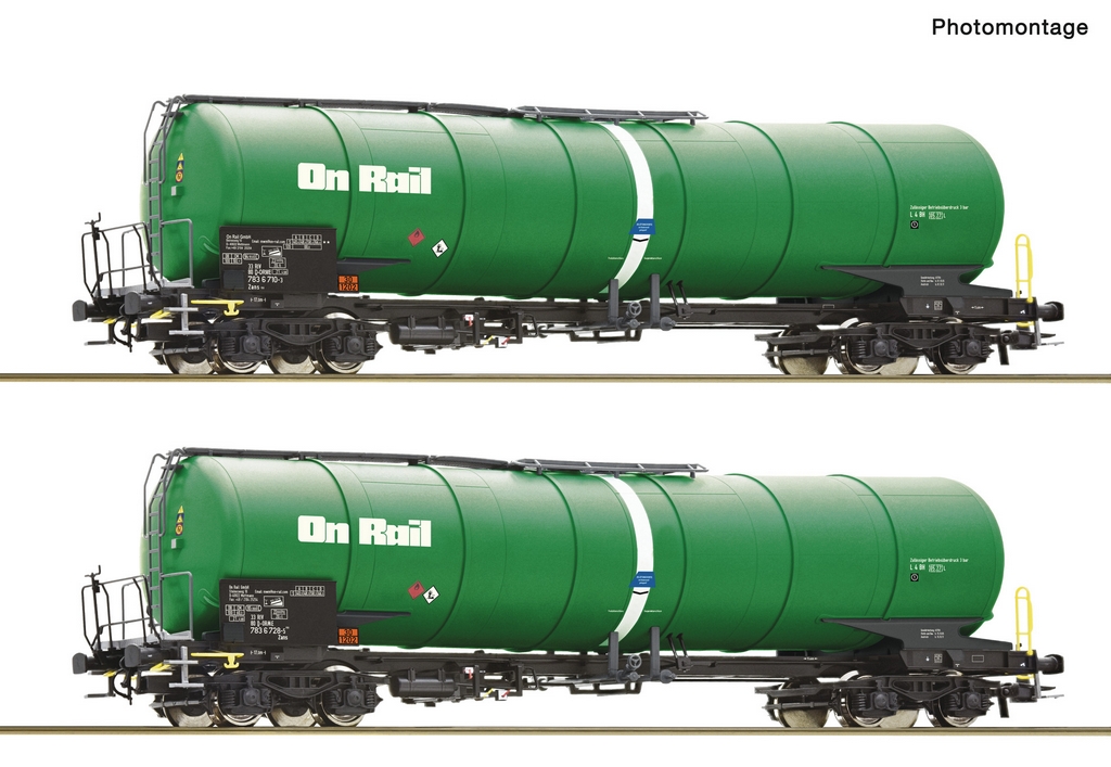 Picture of Roco 6600147 H0 2er Set Kesselwagen OnRail