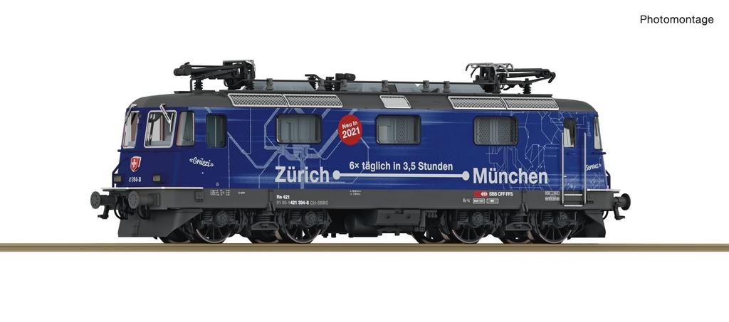 Picture of Fleischmann 732405 N E-Lok Re 421 München-Zürich SBB