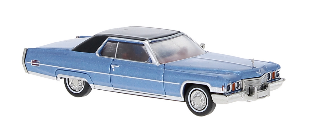 Picture of Brekina 18128 Cadillac deVille Coupé, blau/schwarz