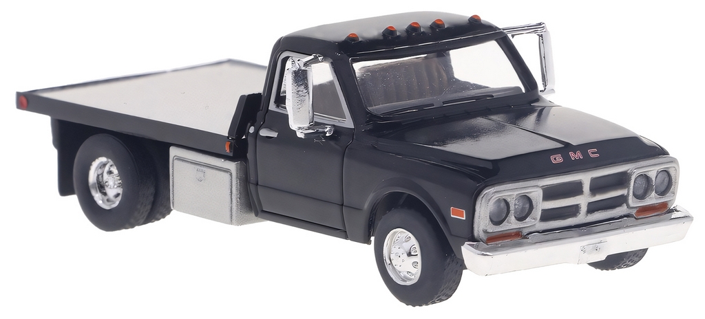 Picture of Brekina 19669 GMC Sierra Grande platform truck, black