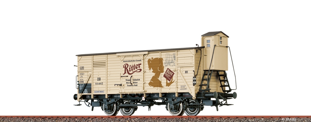 Picture of Brawa 50950 H0 Gedeckter Güterwagen G10 Ritter Sport DB Ostern 2025