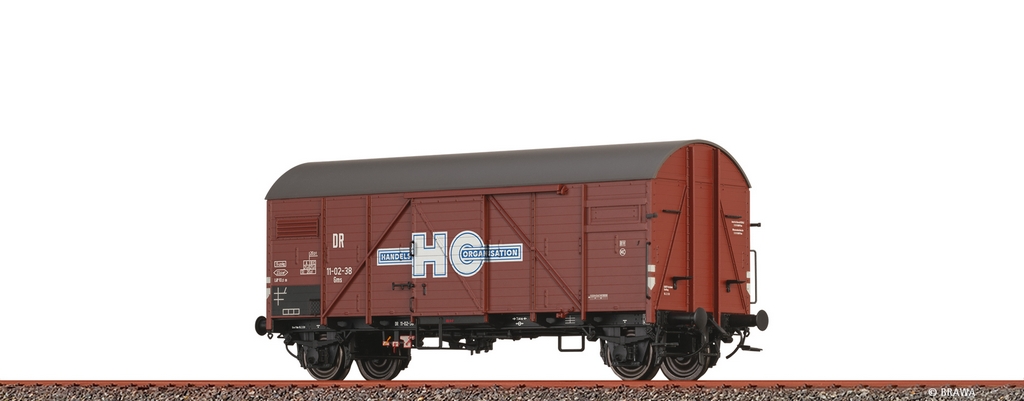 Picture of Brawa 51185 H0 Gedeckter Güterwagen Gms HO Handelsorganisation DR