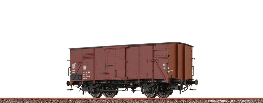 Picture of Brawa 51254 H0 Gedeckter Güterwagen (Gw) G DR