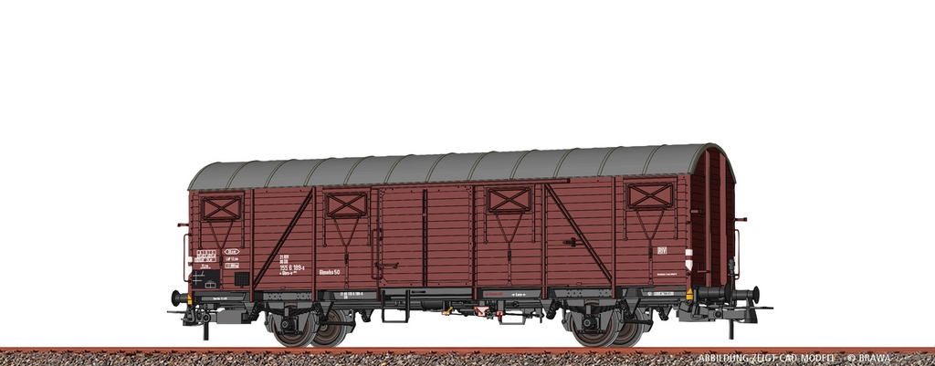 Picture of Brawa 51295 H0 Gedeckter Güterwagen Gbrs-v245 DB