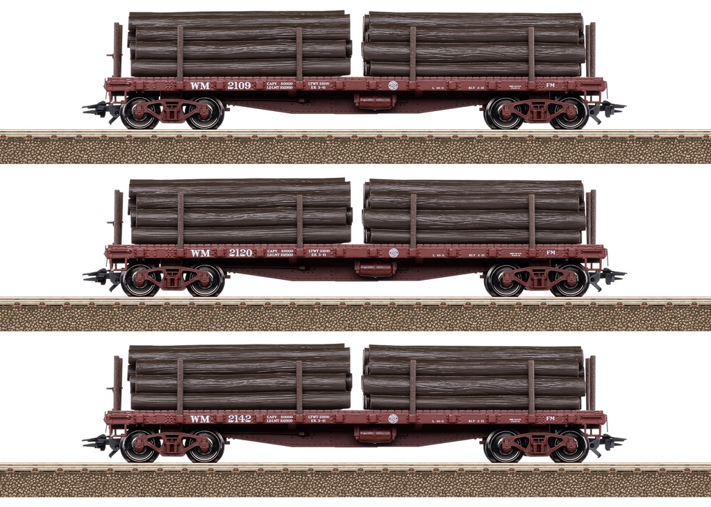 Picture of Trix 24922 H0 US-Rungenwagen-Set zur Shay